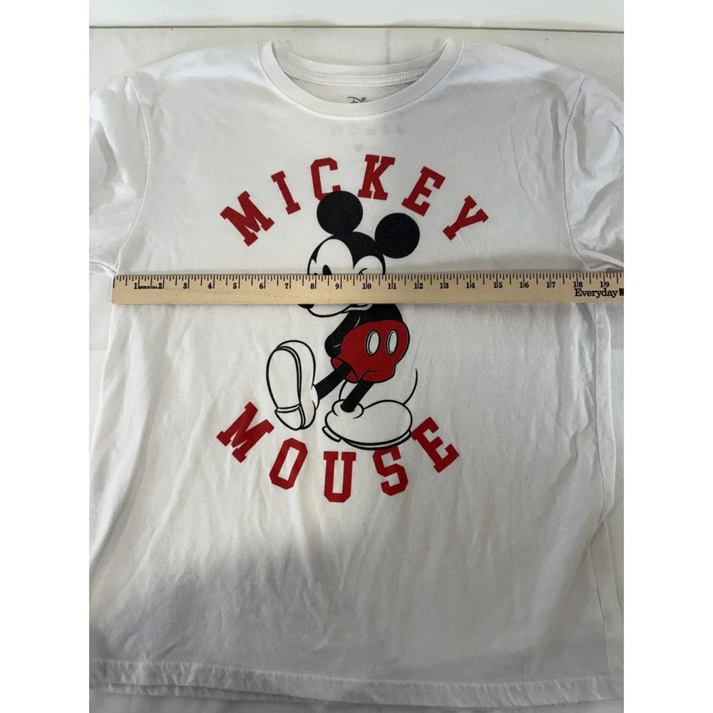 Disney Mickey Mouse Adult White T-Shirt Size XL Disney Franchise Adult Apparel